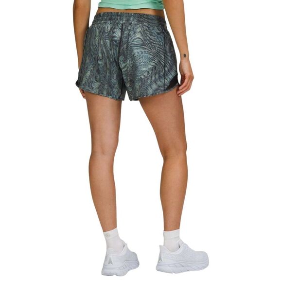 Lululemon Hotty Hot Low-Rise Short 4" *Dimensional Icing Blue Multi / Black - Picture 8 of 8